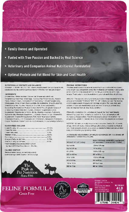 Gf Feline Chicken & Fish Formula Dry Cat Food 4-lb