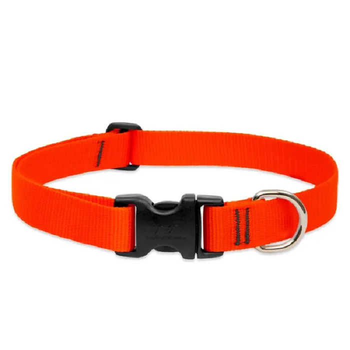 Adjustable Collar 16-28" X 1" Blaze Orange