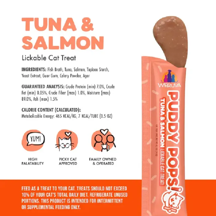 Weruva Pop Lickables Tuna & Salmon Cat Treat 5-pk