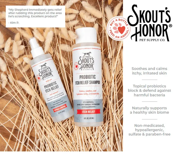 Skout's Honor Probiotic Itch Relief Shampoo 16-oz