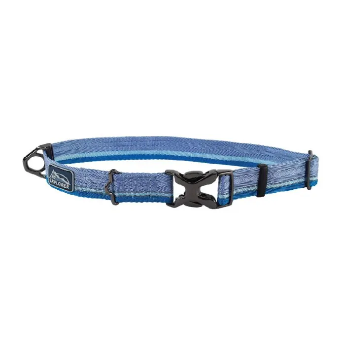 Trek Adjustable Dog Collar Glacier Med - 12" - 18"