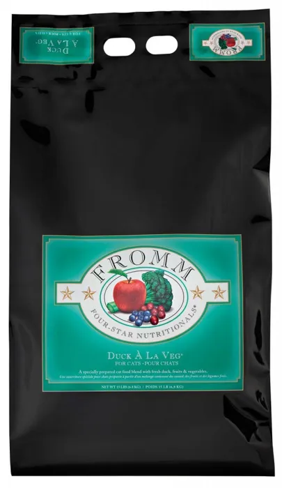 Fromm Duck À La Veg cat food 4 lb back bag