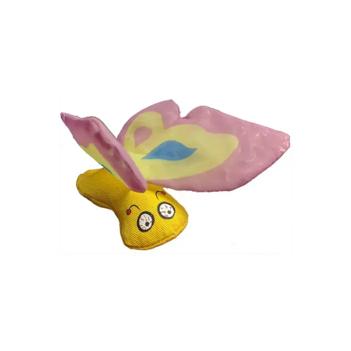 Yeowww! Catnip Butterfly Purple toy side view