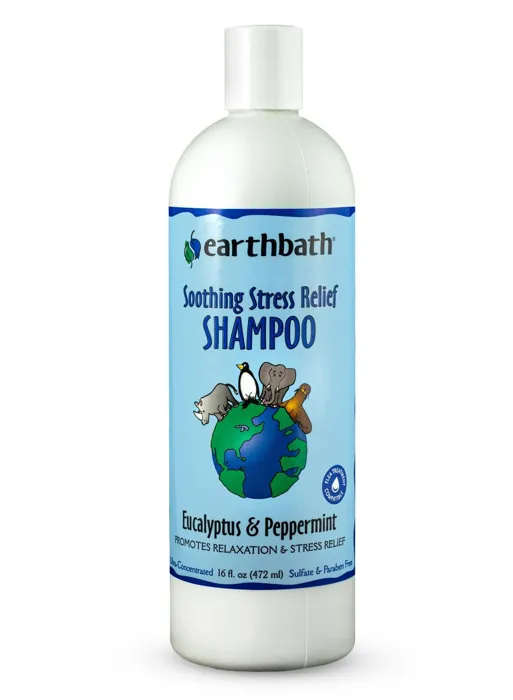 Earthbath Stress Relief Shampoo Eucalyptus Peppermint 16 oz front