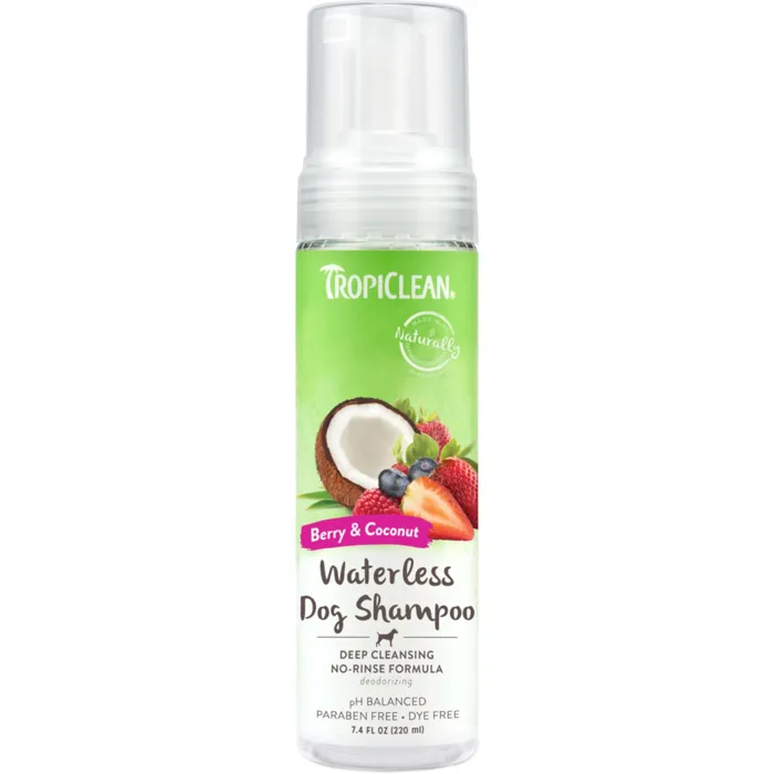 Tropiclean Waterless Shampoo Berry Coconut 7.4-oz