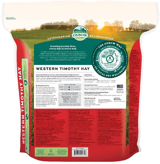 Oxbow Western Timothy Hay 40-oz
