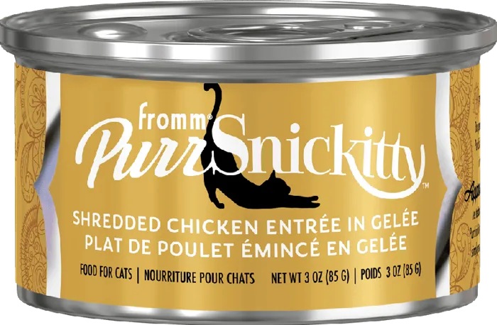 Fromm Cat Can Purrsnickitty Shredded Chicken 3-oz
