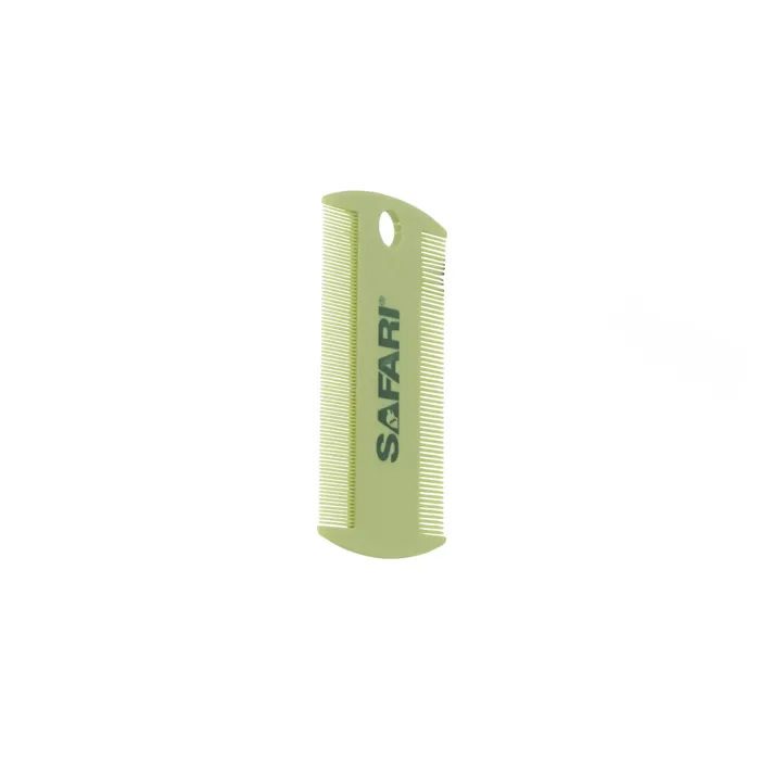 Coastal Safari Double Sided Flea Comb angled view