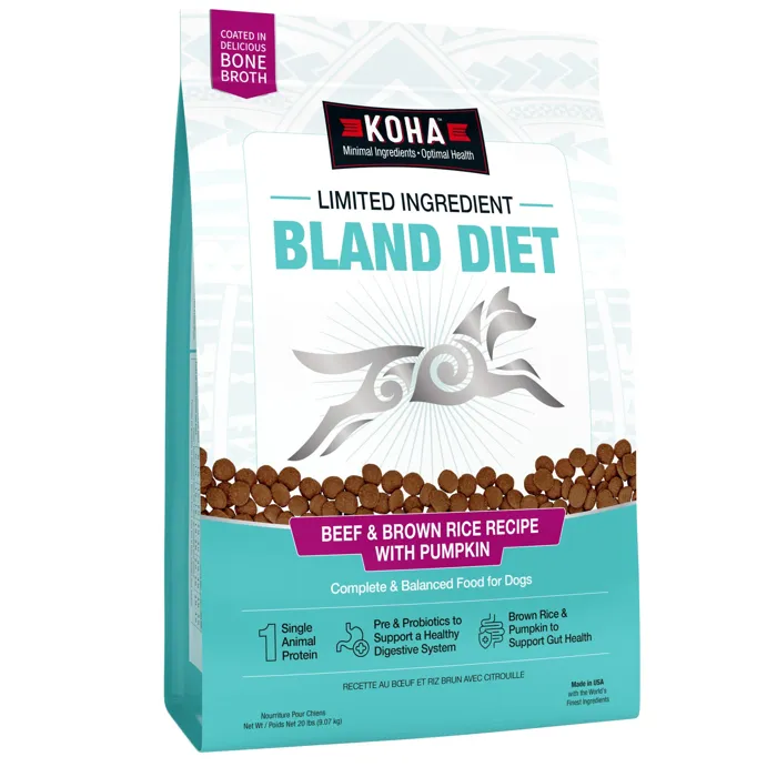 Koha Dog Lid Bland Diet Beef Brown Rice 20-lb