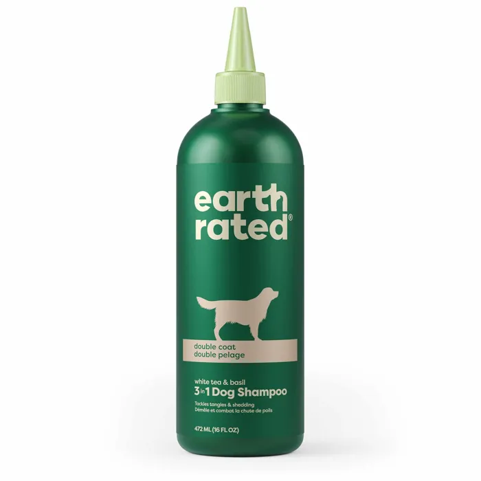 Earth Rated Double Coat 3-in-1 Shampoo 16oz front bottle