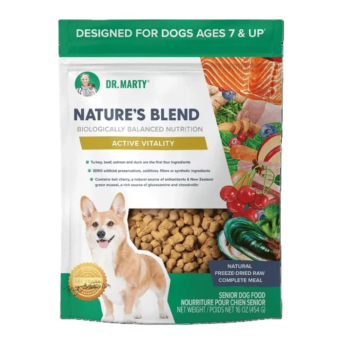 Dr Marty Nature's Blend Act Vit Sr Fd Dog 48-oz
