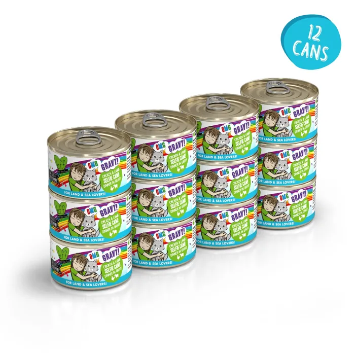Weruva BFF OMG Chicken & Lamb Selfie Cam 12-can pack