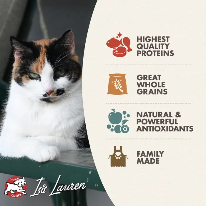 Fromm Gold Adult Dry Cat Food features panel