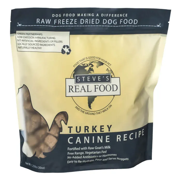 Steve's Real Food Freeze Dried Turkey 1.25 Lbs