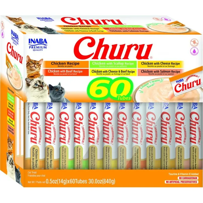 Inaba Ciao Cat Churu Purees Chkn Variety 40 Tube