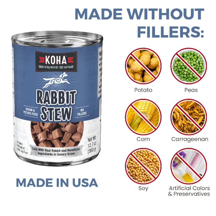 Koha Dog Rabbit Stew 12.7-oz
