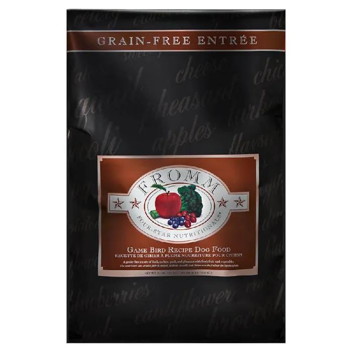 Fromm Four Star Grain Free Game Bird Dry Dog Food 26-lbs