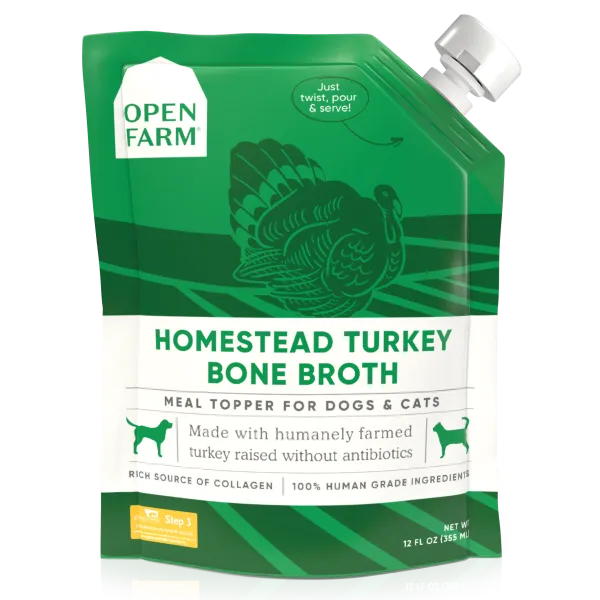 Open Farm Bone Broth Turkey 12-oz