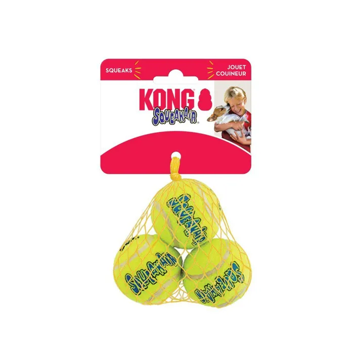 Kong Toy Air Squeaker Ball Small 3-pk