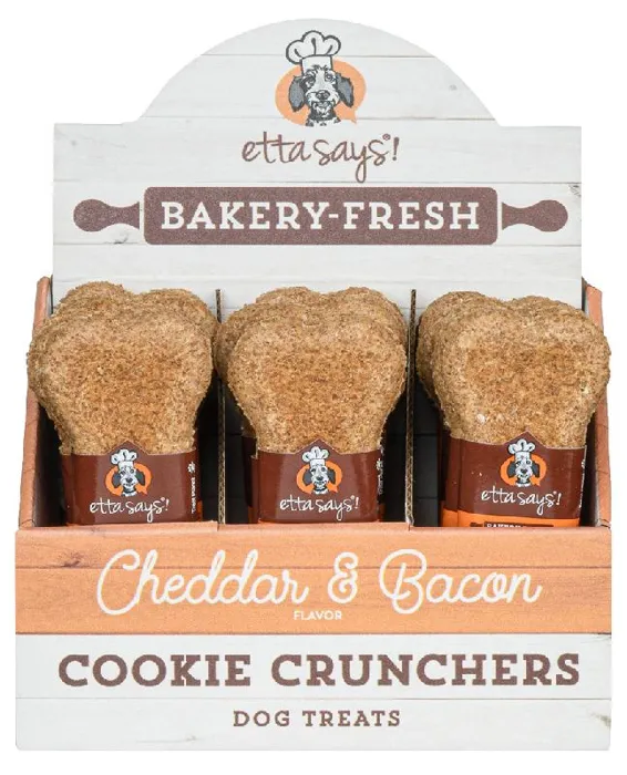 Etta Says Dog Cookie Cruncher Cheddar Treat 5"
