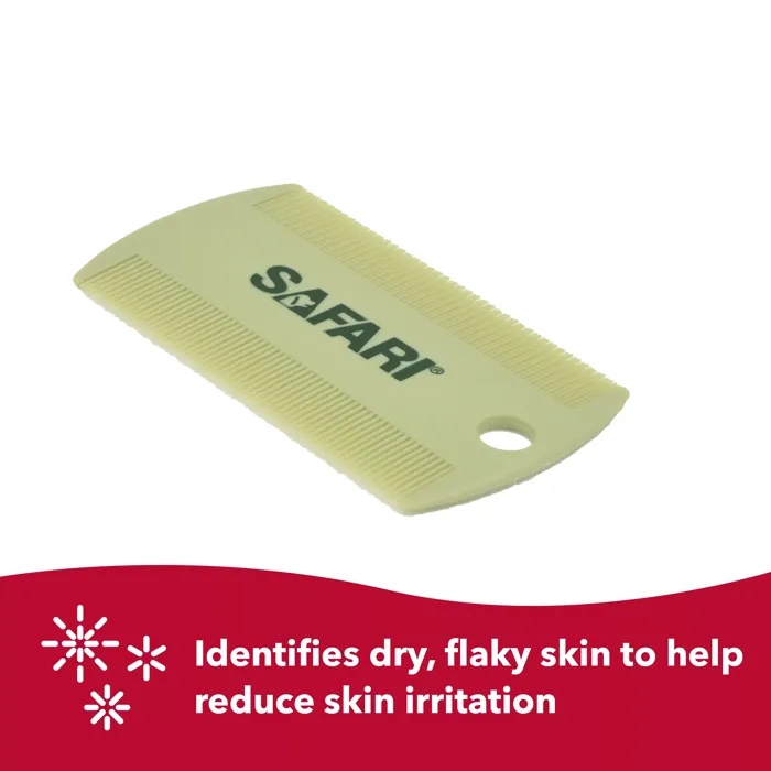 Coastal Safari Double Sided Flea Comb skin care feature