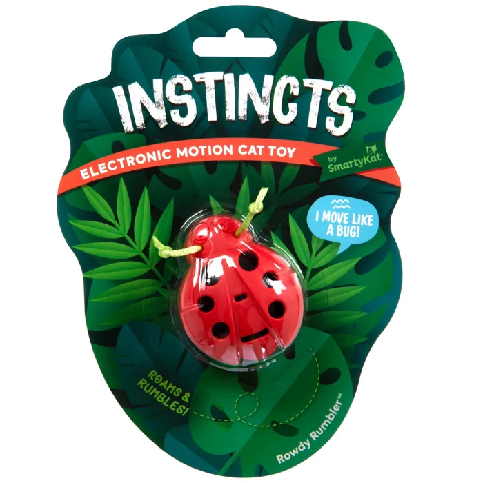 Instincts Rowdy Rumbler Ladybug Cat Toy