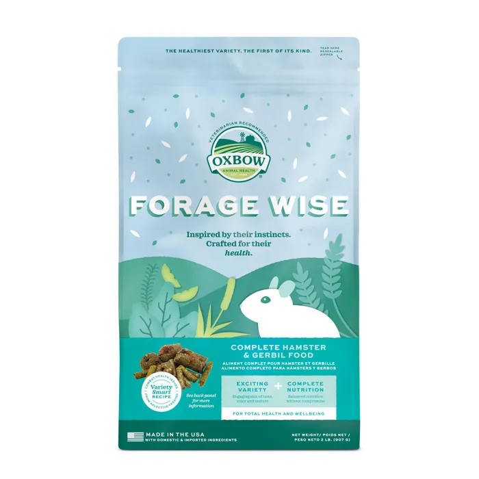 Oxbow Forage Wise Hamster & Gerbil Food 2-lb