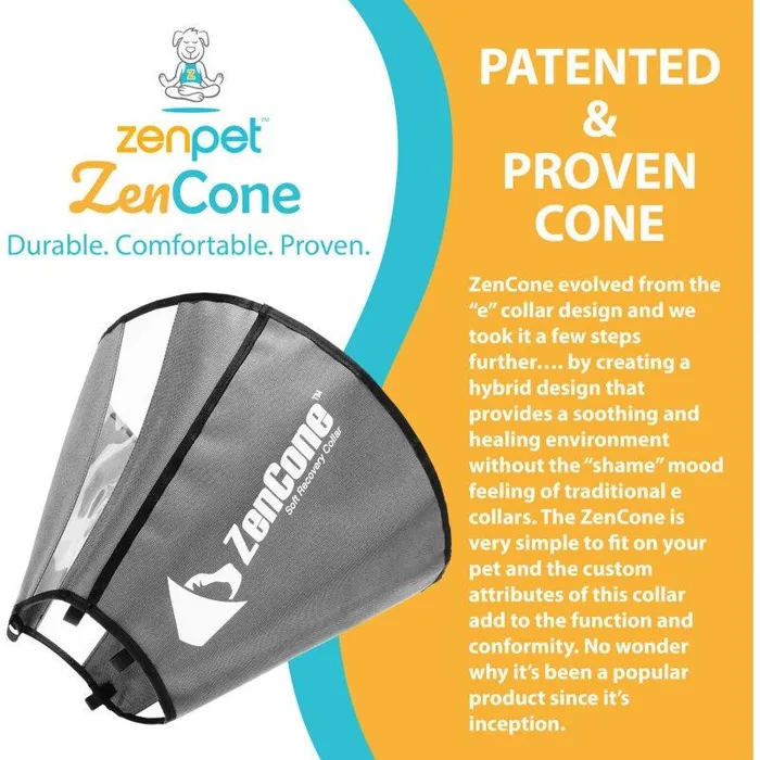 ZenPet ZenCone soft recovery collar product graphic