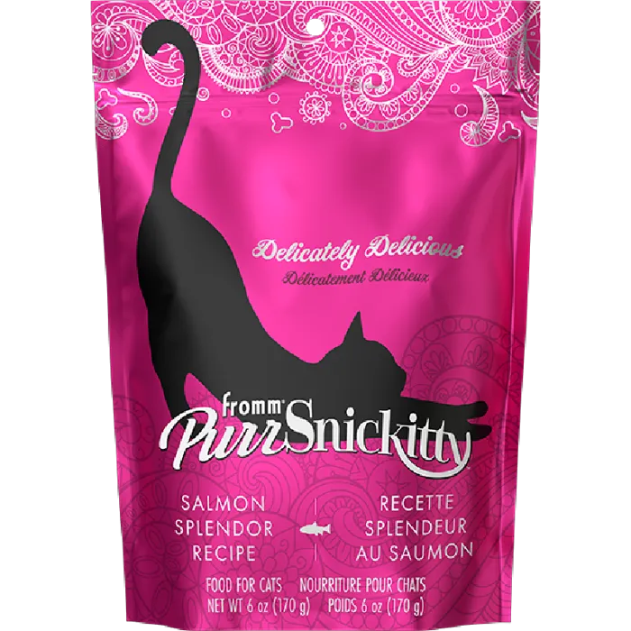 Fromm PurrSnickitty Salmon Splendor dry cat food, 6 oz, front