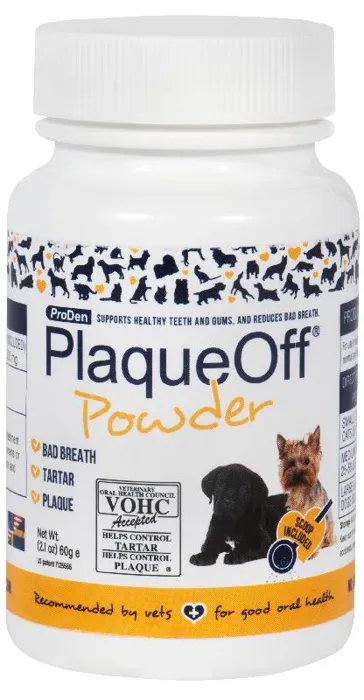 Plaque Off Powder Dog & Cat Kelp Oral Care Supplement 60-g