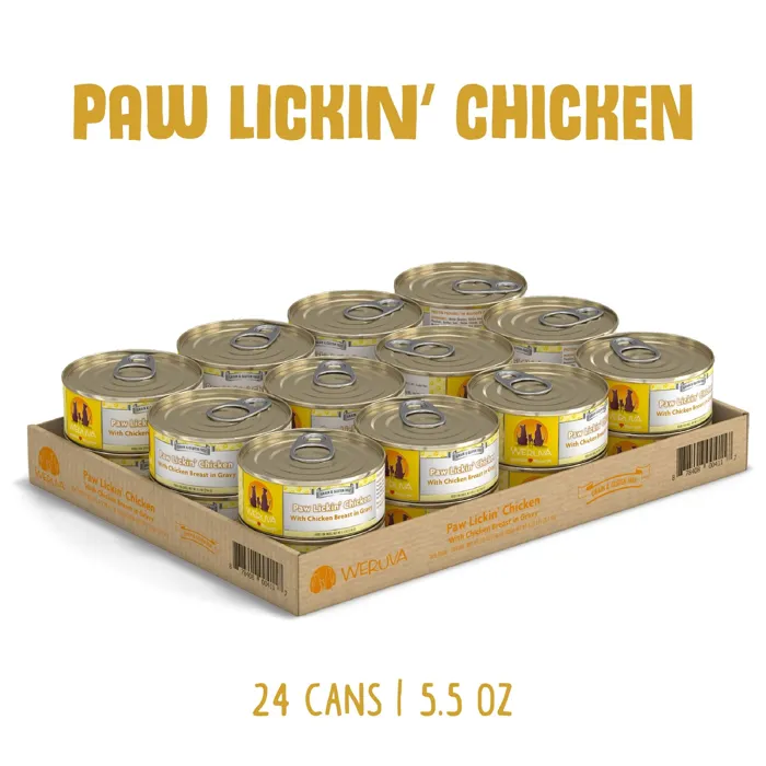Weruva Paw Lickin' Chicken 5.5 oz 24-can case