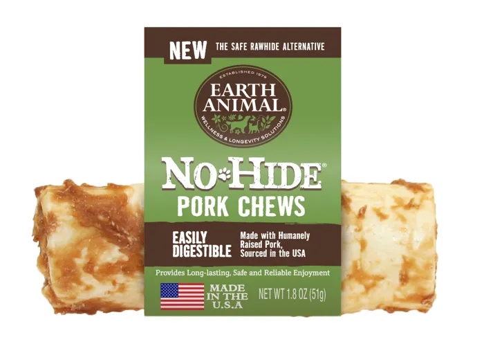 Earth Animal No Hide Pork Chews Bulk 4" 24pc