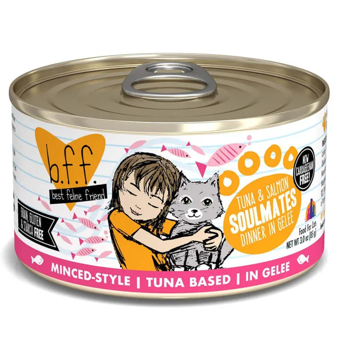 Bff Tuna & Slmn Soulmates In Gelee Can Cat 3-oz