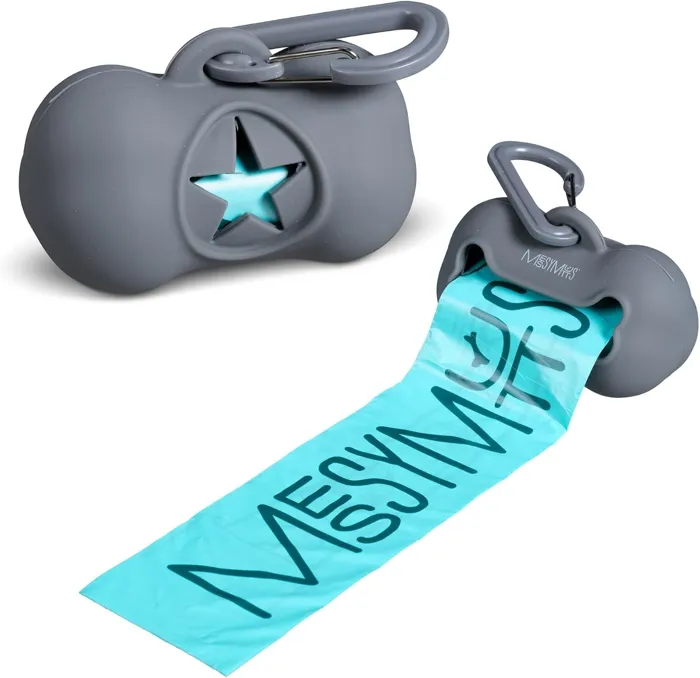 Messy Mutts Waste Bag Holder Grey