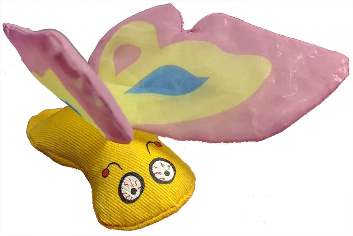 Yeowww! Catnip Butterfly Cat Toy Purple