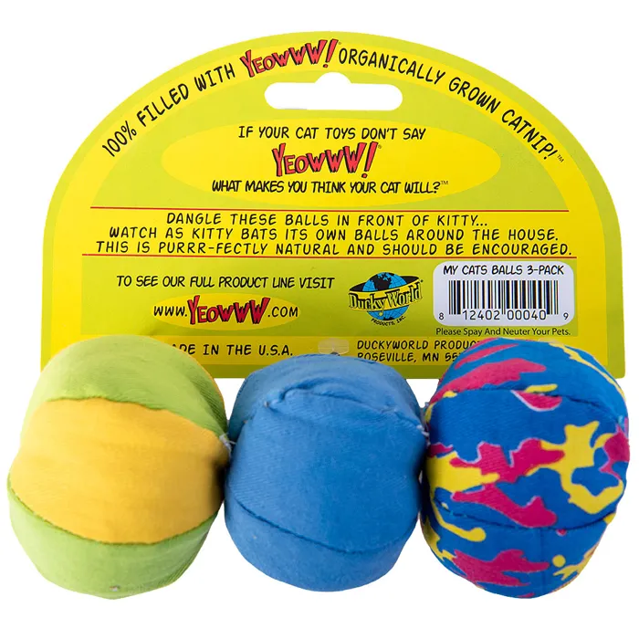 Yeowww! My Cats Balls package back view
