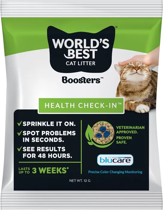 Worlds Best Cat Litter Boosters Health Check In