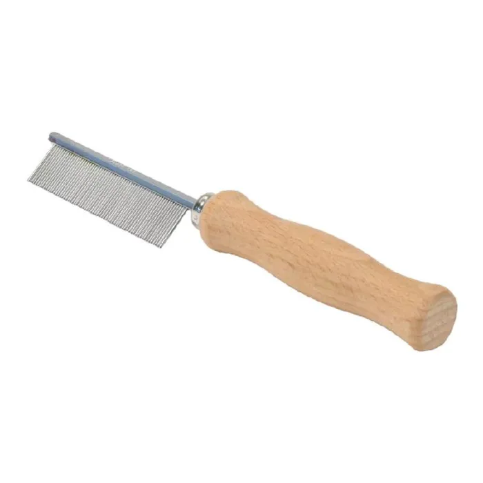 Safari Comb Flea Wood Handle