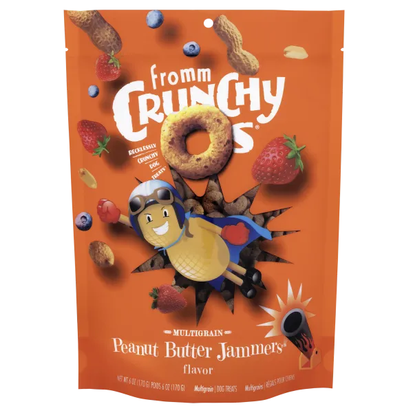 Fromm Crunchy O's Peanut Butter Jammers Dog Treats 6-oz