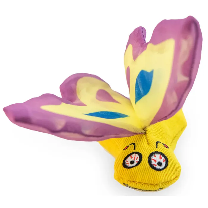Yeowww! Catnip Butterfly Cat Toy Purple