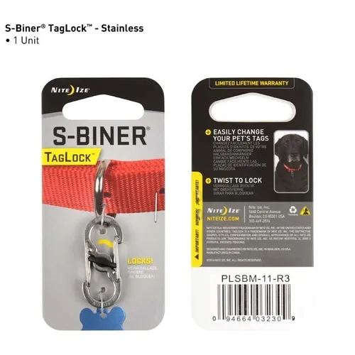 Taglock S-biner - Stainless