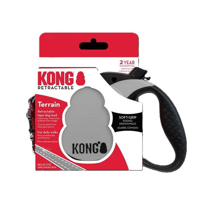 16 Ft. Sm. Kong Terrain Retractable Up To 45 Lb. - Grey