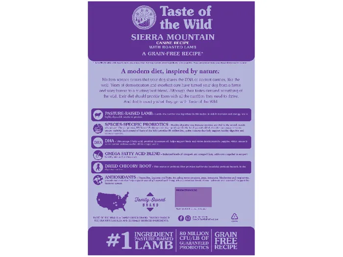 Taste Of the Wild Dog Sierra Mountain 5-lbs