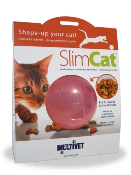 Slimcat Feeder Ball Pink One Size