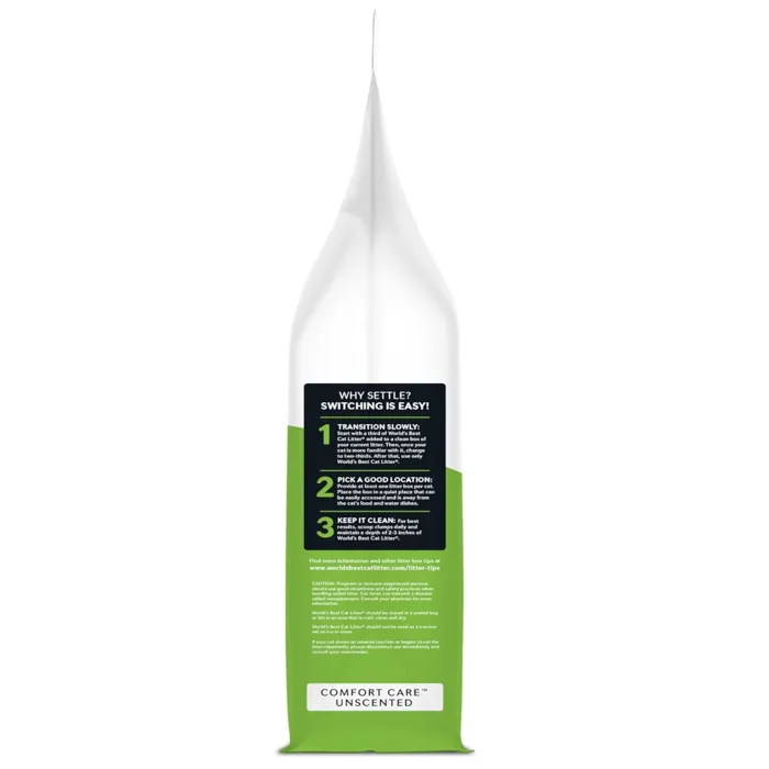 World's Best Cat Litter Comfort Care Unscented 15 lb side