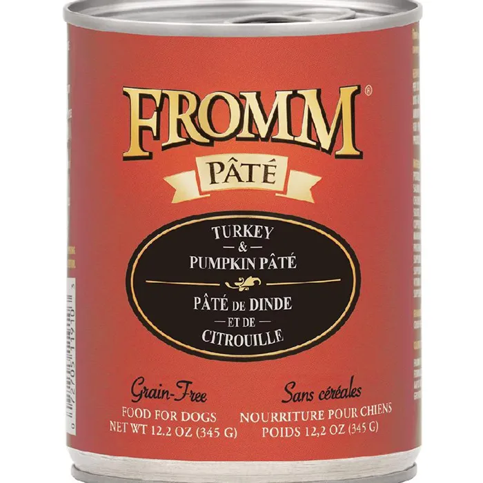 Fromm Turkey And Pumpkin Pate Canned Dog Food 12.2-oz