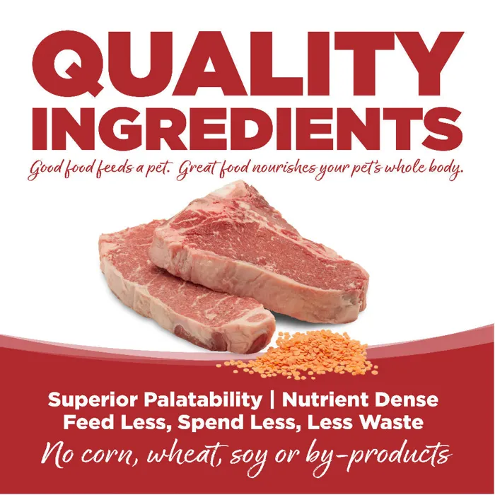 PureVita Beef Red Lentils quality ingredients