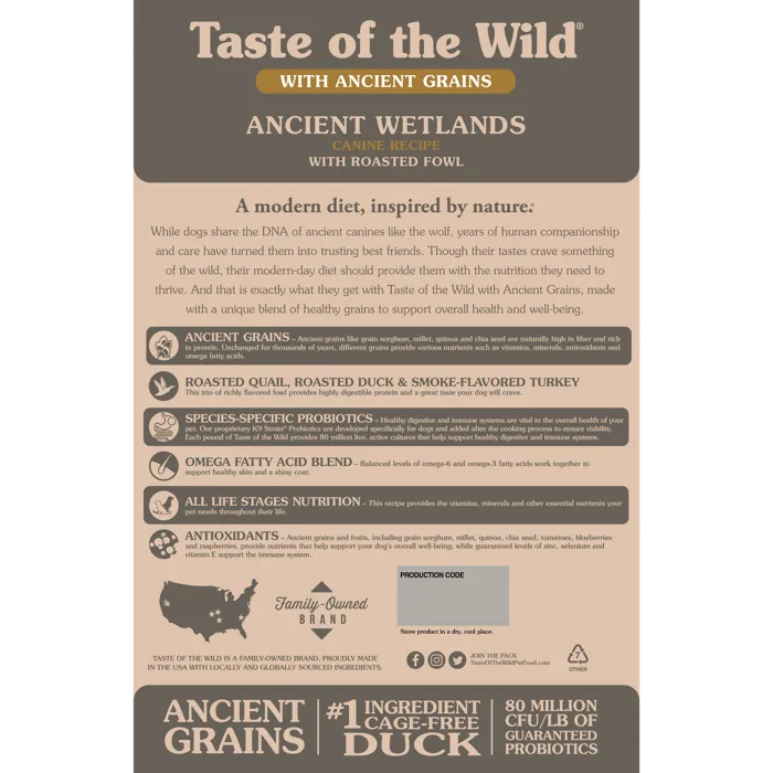 Taste Of The Wild Ancient Wetlands Dog 14-lb