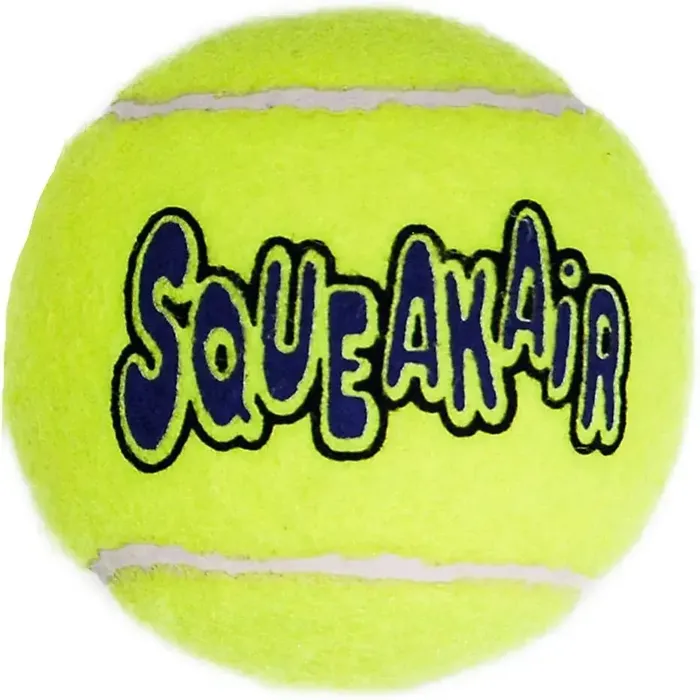 KONG SqueakAir Ball yellow X-Large front close-up