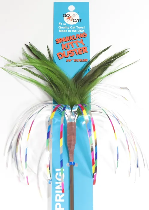 Go Cat Sparkling Kitty Duster 18-inch packaged front